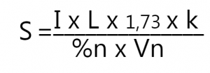 formula trifasico 1 300x105 - Como dimensionar cabos para cargas distantes (simplificado)